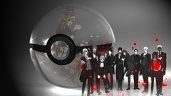 Gray roses Anime Pokeball flower petals kuroshitsuji ciel 