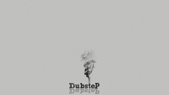 Gray text smoke dubstep joint minimalistic