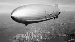 Grayscale blimps