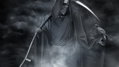 Grayscale deathly monochrome Caronte