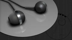 Grayscale earphones