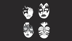 Grayscale Kiss music band