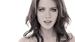 Grayscale monochrome faces woman