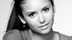 Grayscale Nina Dobrev monochrome