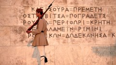 Greece athens soldier guard