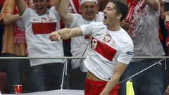 Greece Poland Euro euro 2012 soccer Robert Lewandowski