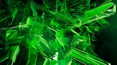 Green 3D view abstract
