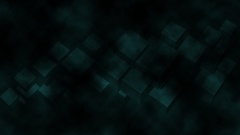 Green abstract dark cubes