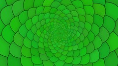 Green abstract Fibonacci