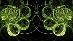 Green abstract poi