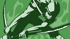 Green Anime swordsman One Piece (anime) Roronoa Zoro