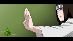 Green background hyuuga neji naruto shippuden headbands Simple 