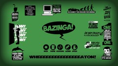 Green background leonard hofstadter sheldon cooper howard 