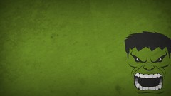 Green background minimalistic blo0p marvel comics Hulk (comic 