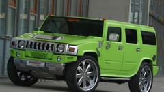 Green cars front kompressor geigercars Hummer H2