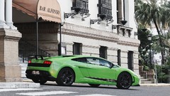 Green cars lamborghini gallardo Superleggera