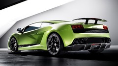 Green cars lamborghini gallardo Superleggera