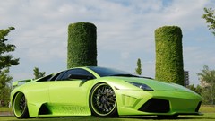 Green cars Lamborghini green