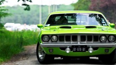 Green cars plymouth Plymouth Hemi Cuda