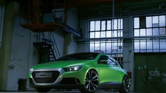 Green cars Volkswagen 2006 concept art Scirocco iroc volkswagen 