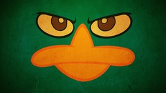 Green Characters digital art Perry the Platypus Phineas and Ferb