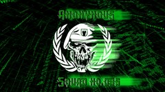 Green code matrix Legion Hackers Anonymous squad .035 hacktavist