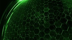 Green DNA hexagon Droid