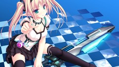 Green eyes elves anime