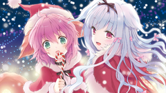 Green eyes pink hair