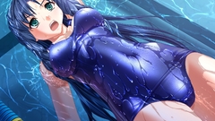 Green eyes swimming swimsuits