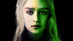 Green faces Actress game of thrones blondes TV series Daenerys 