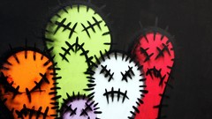 Green fantasy black red