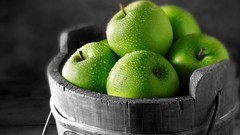 Green fruits green apples