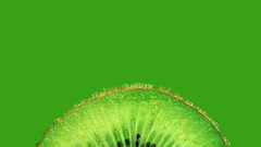Green fruits kiwi