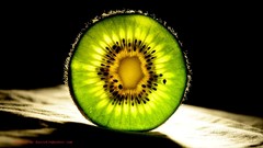 Green fruits kiwi