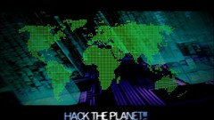 Green hacking world map