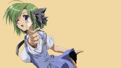 Green hair shuffle Shigure