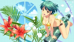 Green hair soft shading