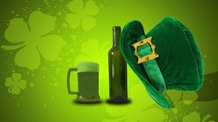 Green Holidays hats mugs bottles leprechaun beers St Patrick