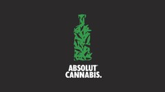 Green marijuana absolut Photo manipulation