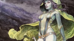 Green marvel marvel comics gamora comics girls Milo Manara