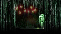 Green matrix Legion flare Hackers Anonymous squad .035 
