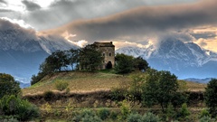 Green Mountains clouds Landscapes