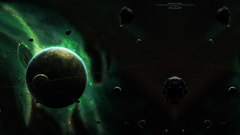 Green outer space planets