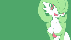 Green Pokemon Simple Background