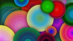 Green red multicolor circles