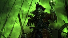 Green skulls black pirate