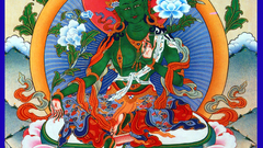 Green Tibet her tara mantra tare