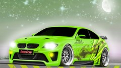 Green tuning cars 3d M6