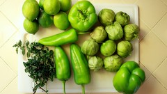 Green vegetables paprika